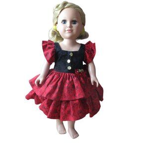 CitiToy 2013 GS126 GM15 Blonde 18" Vinyl Doll with Frilly dress